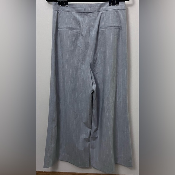 BCBGMaxAzria Light Gray Pinstripe Trousers - Picture 2 of 7